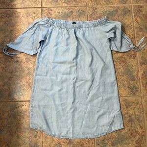 [rue21] medium jean strapless dress